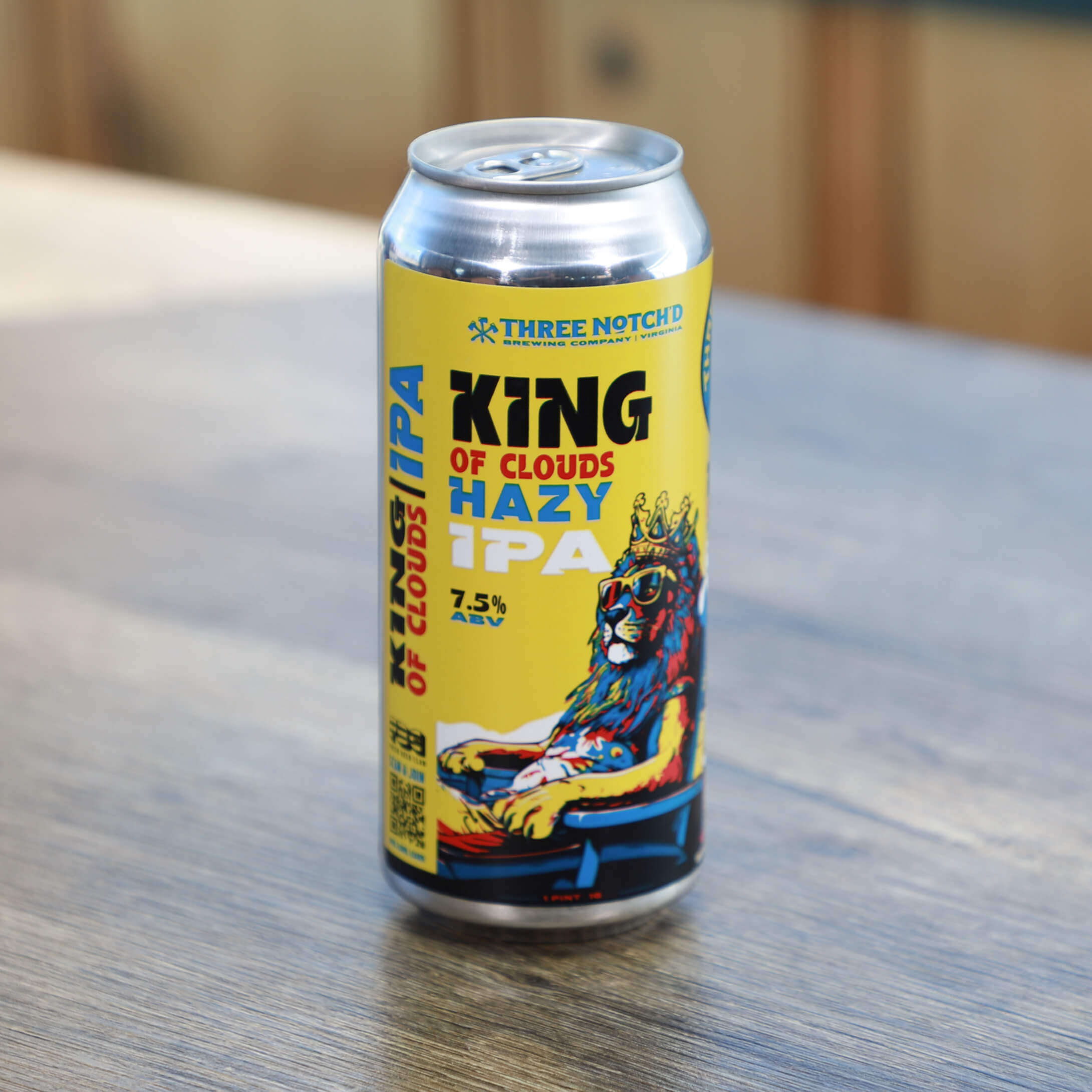 King of Clouds Hazy IPA in a pint can