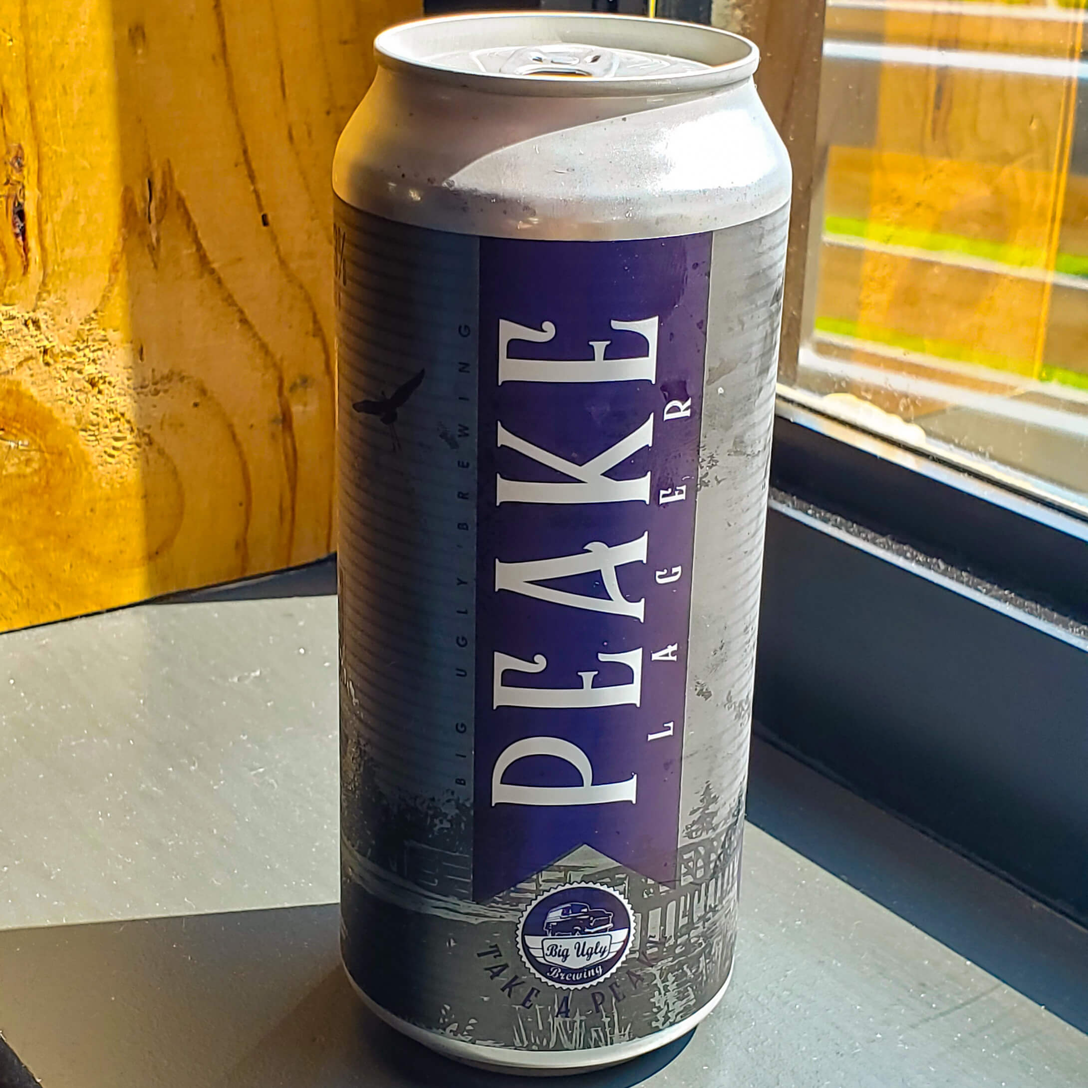 Peake American Lager from Big Ugly Brewing in Chesapeake, VA