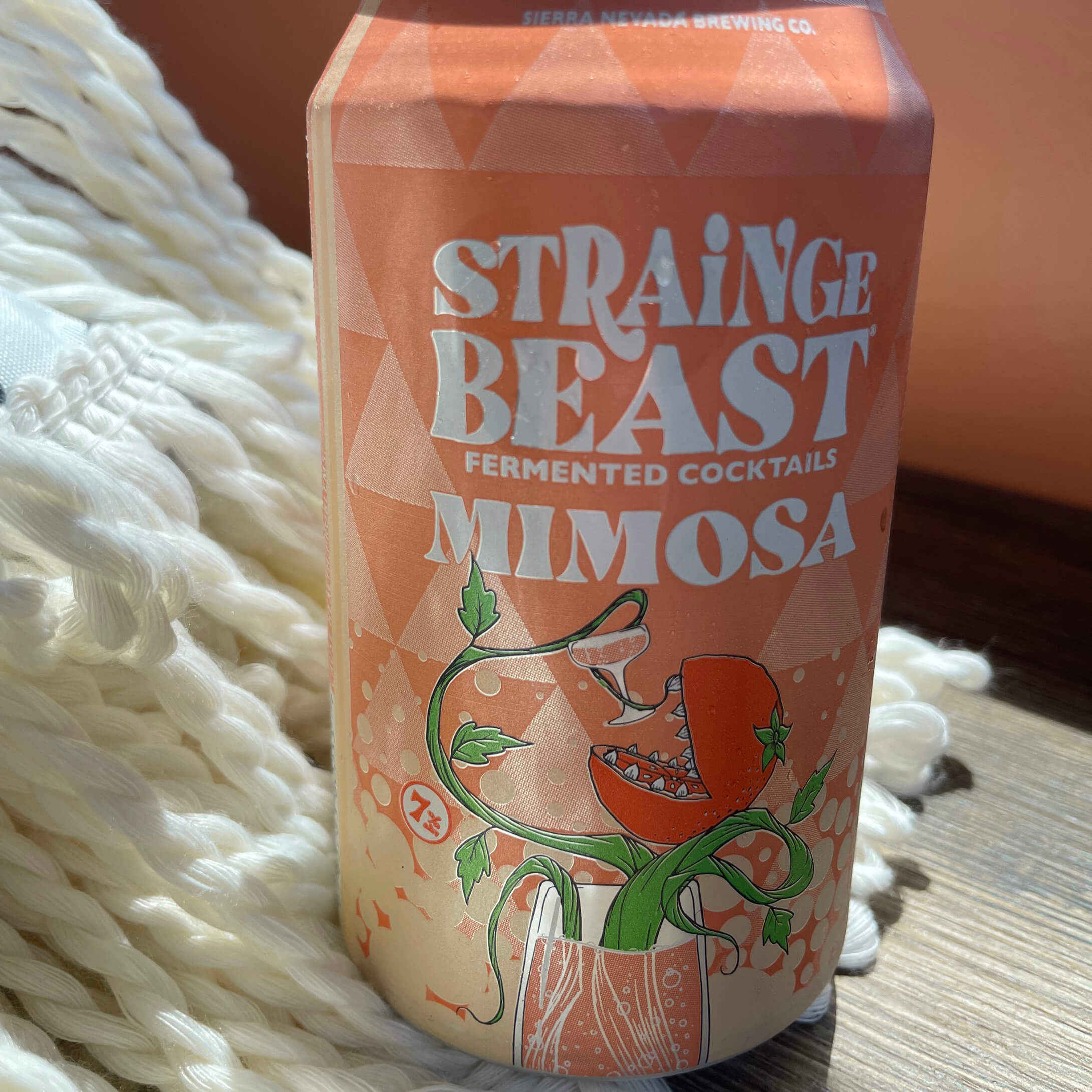 Orange beer can from Sierra Nevada Brewing Company